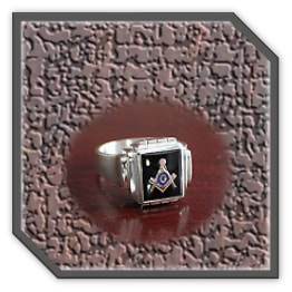 Main page item men's 18ct yellow gold sapphire & diamond encrusted ring $4200A links to item men's silver & onyx masonic ring $250C
