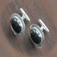 Link to Silver & Onyx Cufflinks Page.