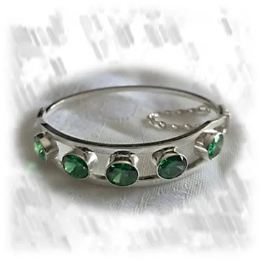 BA00600D-Sterling Silver Cubic Bangle. $600.00