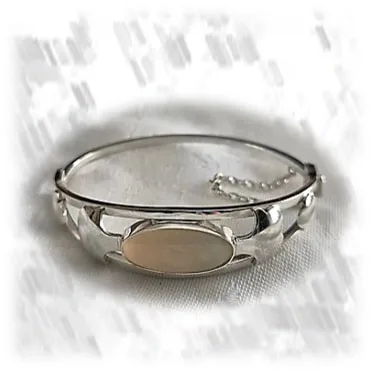 BA01600A-Sterling Silver Opal Bangle. $1600.00