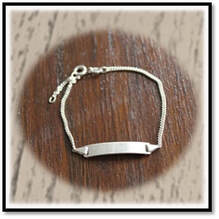 Main page item silver ID bracelet $60A