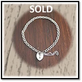 BB00100A-Sterling Silver Lock Bracelet. $100.00