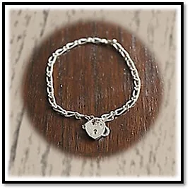 BB00150A-Sterling Silver Lock Bracelet. $150.00