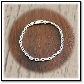BB00150C-Sterling Silver Chain Bracelet. $150.00