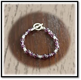 BB00180B-Sterling Silver Crystal Bracelet. $180.00