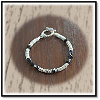 Main page item silver & crystal bracelet $180D