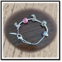 Main page item silver Pandora 6 charm bracelet $180F
