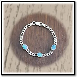BB00350D-Sterling Silver Opal Bracelet. $350.00