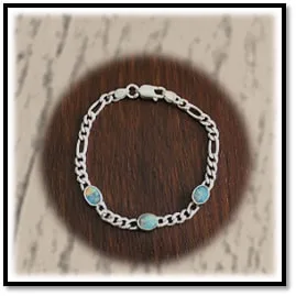 BB00350F-Sterling Silver Opal Bracelet. $350.00