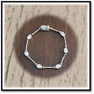 Main page item silver & cubic bracelet $380A