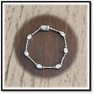 Main page item silver & cubic bracelet $380A