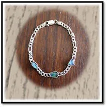 Main page item silver & 3 x free-form opal triplet bracelet $400B