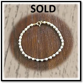 BB00450A-9ct Yellow Gold Pearl Bracelet. $450.00