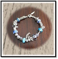 Main page item silver blue pandora bracelet $500B