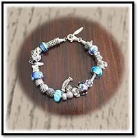 Main page item silver blue pandora bracelet $500B