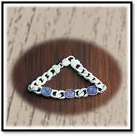 Main page item thick silver & 3 x oval opal triplet bracelet $800B