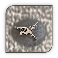 Main page item silver & onyx bird brooch $200B