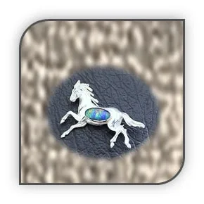 BR00300C-Sterling Silver Opal Brooch. ​​$300.00