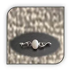 Main page item slimline silver & oval solid opal brooch $300D