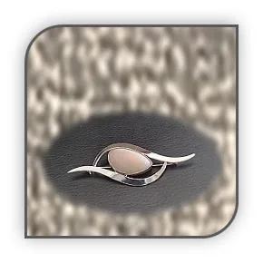 BR01300A-Sterling Silver Opal Brooch. $1300.00