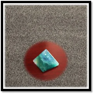 CF00080A-Carved 43gm Fluorite Pyramid. $80.00