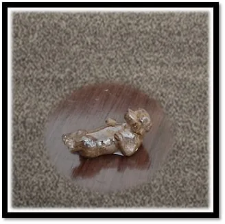 CF00090B-Carved 55gm Boulder Opal Dog. $90.00