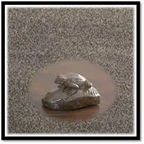 Main page item carved boulder opal frog $150A