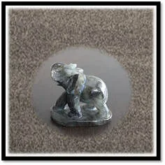 Main page item carved small labradorite elephant $350B