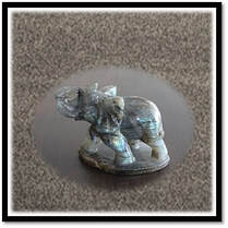 Main page item carved medium labradorite elephant $450B
