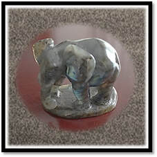 Main page item carved large labradorite elephant $800B