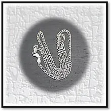 Main page item irregular linked silver chain $120A