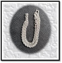 Main page item handmade .55mm wire silver chain $125A