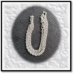 CH00125A-Handmade .55mm Sterling Silver Chain. $125.00