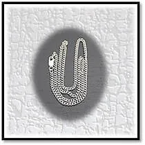 Main page item silver chain with weave design $140A