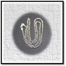 Main page item silver chain irregular sized links $150C