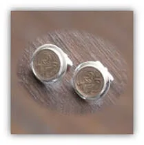 Main page item silver & Australian two cent coin cufflinks $300B