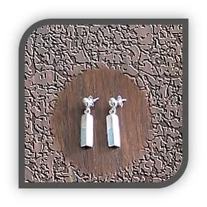 ER00150D-Sterling Silver Enamel Earrings. $150.00