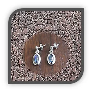 ER00250C-Sterling Silver Opal Earrings. $250.00