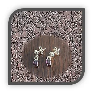 ER00250E-9ct Yellow Gold Rhodolite Garnet Earrings. $250.00