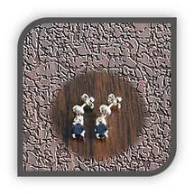 Main page item 9ct yellow gold & sapphire earrings $500A