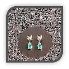 Main page item 9ct yellow gold & oval natural emerald swing earrings $1300A