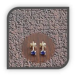 ES00250G-9ct Yellow Gold Sapphire Studs. $250.00