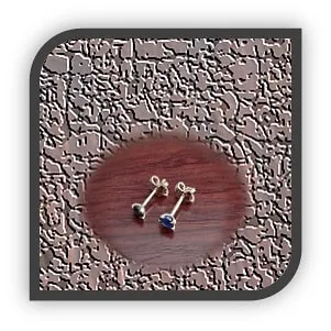 ES00250I-9ct Yellow Gold Sapphire Studs. $250.00