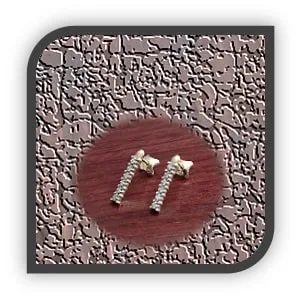 ES00600B-9ct Yellow Gold Diamond Studs. $600.00