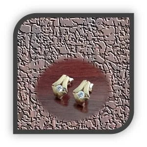 ES00600C-9ct Yellow Gold Cubic Studs. $600.00