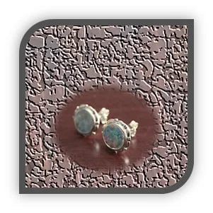 ES00650A-9ct White Gold Opal Studs. $650.00