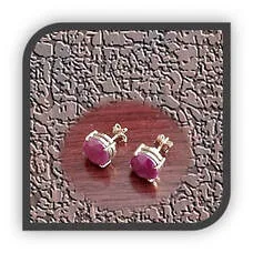 Main page item 9ct yellow gold & round Indian ruby studs $1200A
