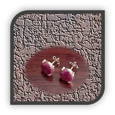 Main page item 9ct yellow gold & ruby studs $1300B
