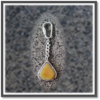 KR00180A-Sterling Silver Agate Key Chain-Ring. $180.00