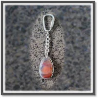 Main page item silver & agate key chain-ring $180B